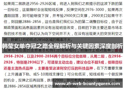 韩莹女单夺冠之路全程解析与关键因素深度剖析