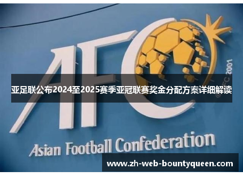 亚足联公布2024至2025赛季亚冠联赛奖金分配方案详细解读 亚足联公布2024至2025赛季亚冠联赛奖金分配方案详细解读